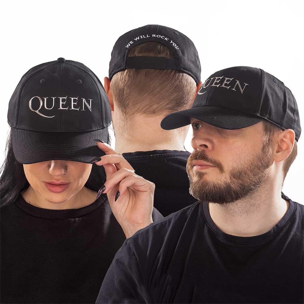 Queen Unisex Baseball Cap: Logo (Sonic Silver) Baseballpet