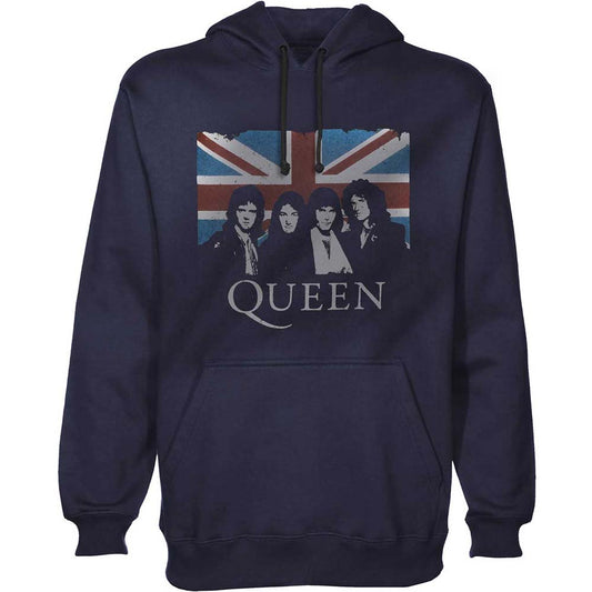 Queen Unisex Pullover Hoodie: Union Jack Trui met capuchon