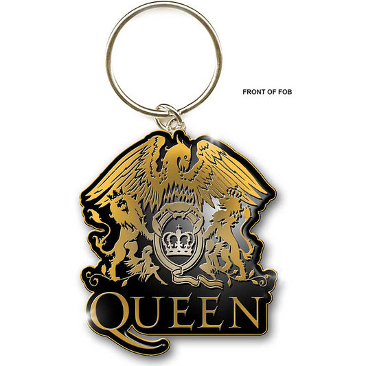 Queen Keychain: Gold Crest (Enamel In-fill) Sleutelhanger