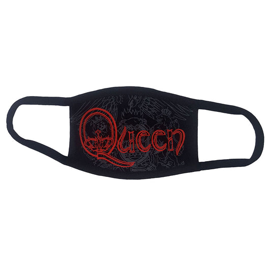 Queen Face Mask: Red Retro Logo Gezichtsmasker