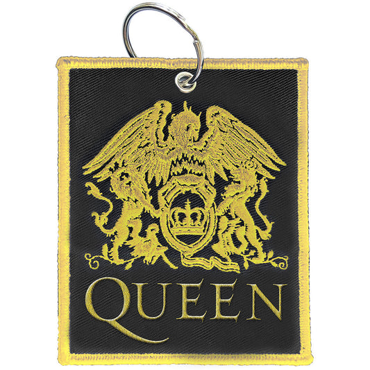 Queen Keychain: Classic Crest (Double Sided Patch) Sleutelhanger
