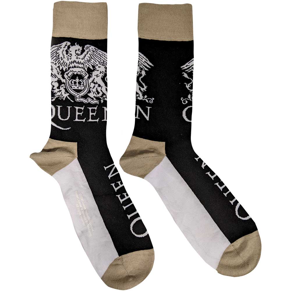 Queen Unisex Ankle Socks: Crest & Logo (UK Size 7 - 11) Enkelsokken