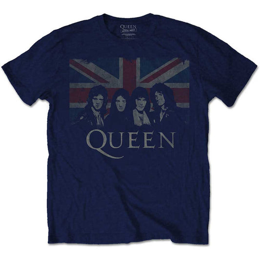 Queen Unisex T-Shirt: Vintage Union Jack T-Shirt