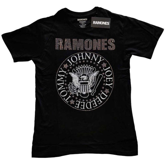 Ramones Kids Embellished T-Shirt: Presidential Seal (Diamante) Embellished T-Shirt