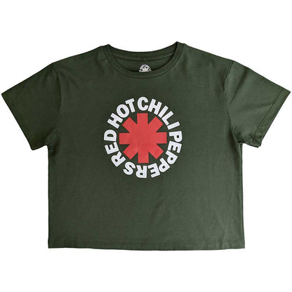 Red Hot Chili Peppers Ladies Crop Top: Classic Asterisk Crop Top