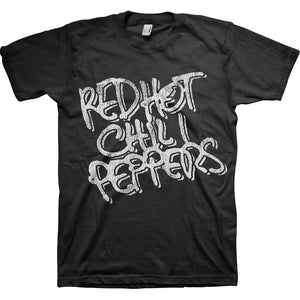 Red Hot Chili Peppers Unisex T-Shirt: Black & White Logo T-Shirt