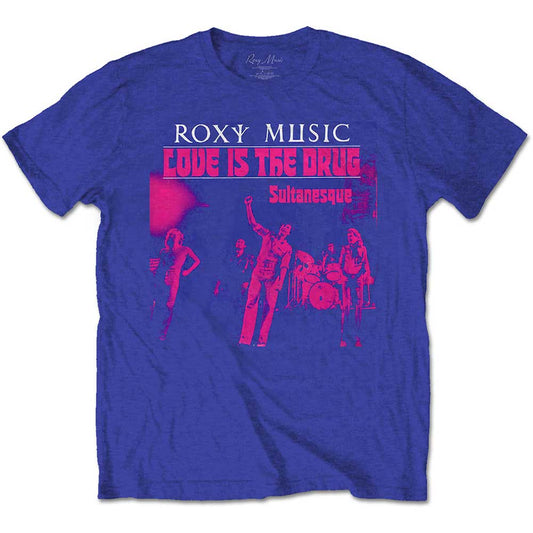 Roxy Music Unisex T-Shirt: Love Is The Drug T-Shirt