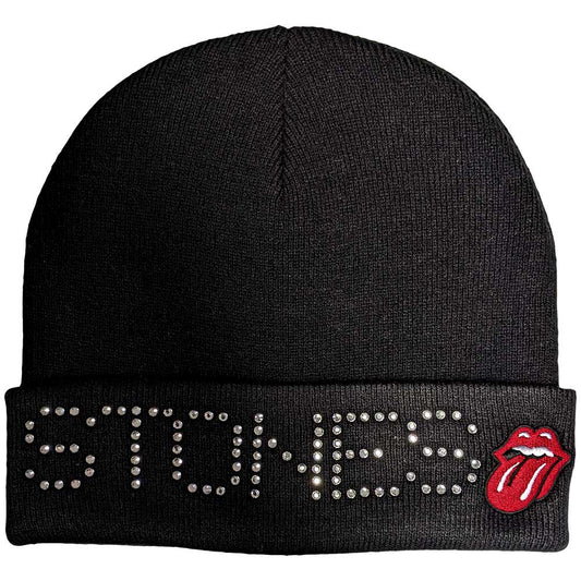 The Rolling Stones Unisex Beanie Hat: Stones Embellished Muts