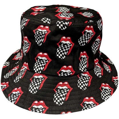 The Rolling Stones Unisex Bucket Hat: Checker Tongue Pattern (Small/Medium) Emmerhoed