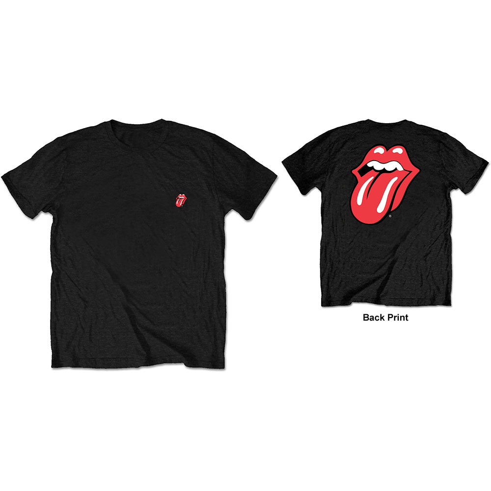 The Rolling Stones Unisex T-Shirt: Classic Tongue (Back Print/Retail Pack) T-Shirt