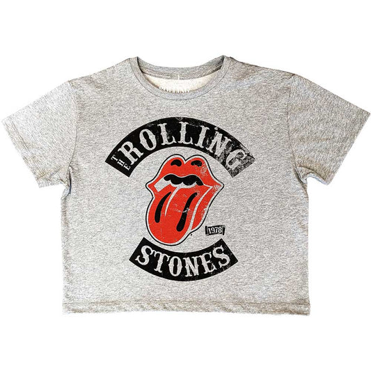 The Rolling Stones Ladies Crop Top: Tour '78 Crop Top