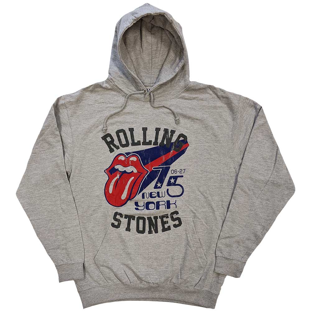 The Rolling Stones Unisex Pullover Hoodie: New York '75 Trui met capuchon