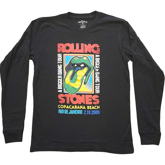 The Rolling Stones Unisex Long Sleeve T-Shirt: Copacabana Beach Long Sleeve T-Shirt