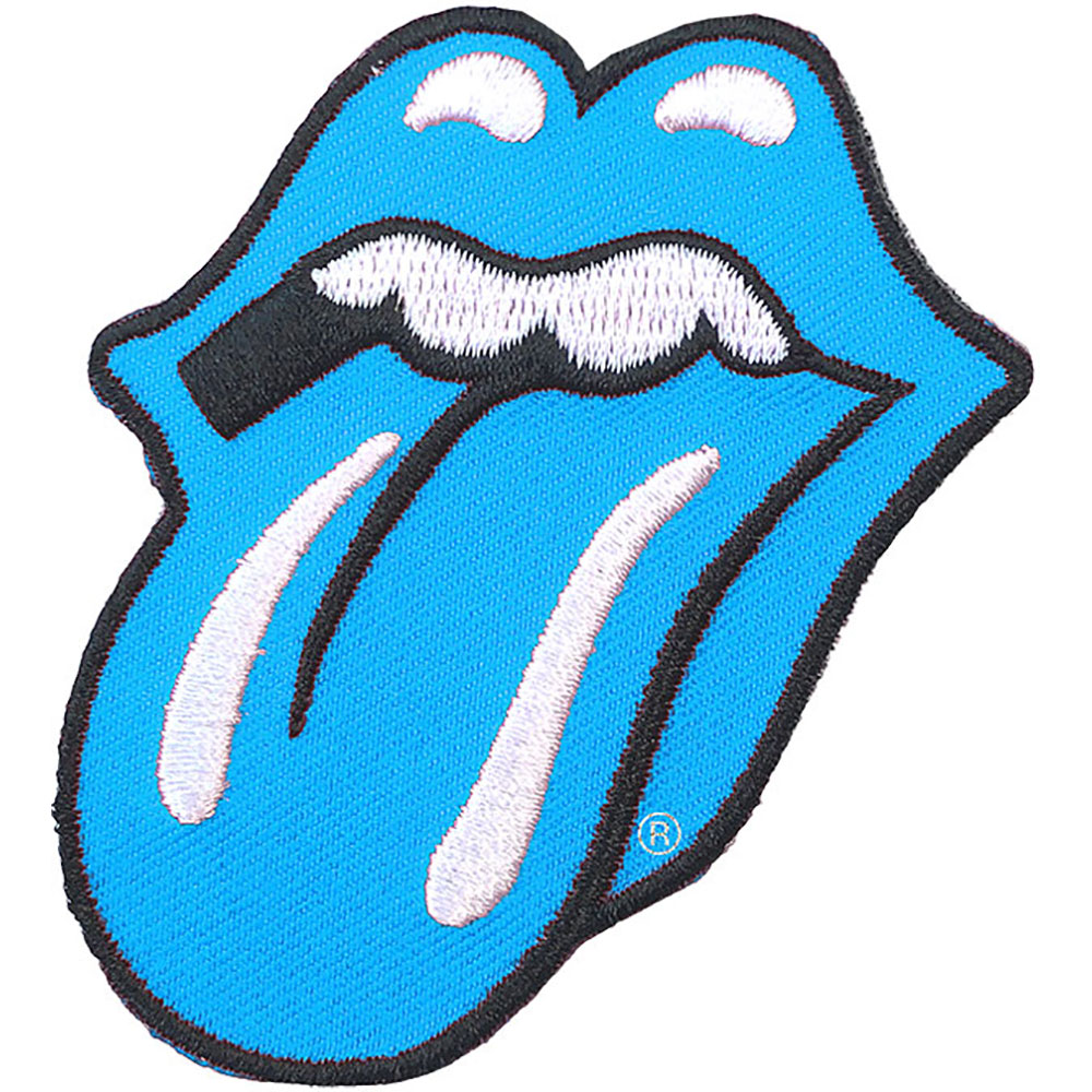 The Rolling Stones Standard Patch: Classic Tongue Blue (Embroidered) Standaard patch