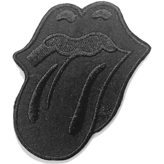 The Rolling Stones Standard Patch: Classic Tongue Black Standaard patch