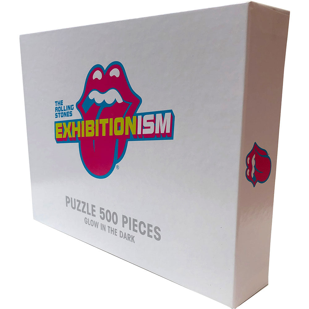 The Rolling Stones 500 Piece Puzzle: Exhibitionism Glow In The Dark 500 Piece Puzzle