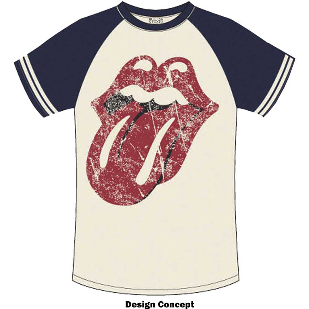 The Rolling Stones Unisex Raglan T-Shirt: Lick Raglan T-Shirt