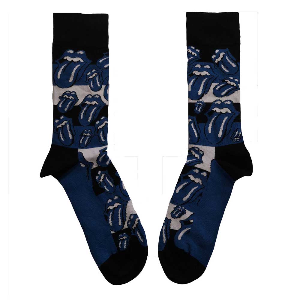 The Rolling Stones Unisex Ankle Socks: Blue Tongues (UK Size 7 - 11) Enkelsokken