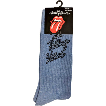 The Rolling Stones Unisex Ankle Socks: Script Logo (UK Size 7 - 11) Enkelsokken