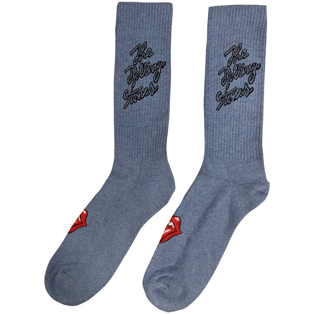 The Rolling Stones Unisex Ankle Socks: Script Logo (UK Size 7 - 11) Enkelsokken