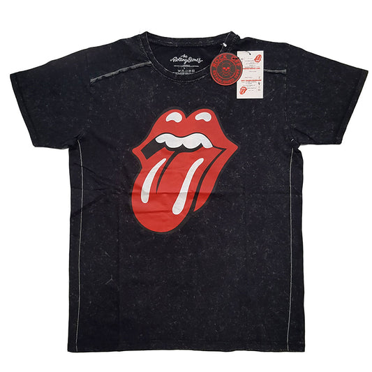 The Rolling Stones Unisex T-Shirt: Classic Tongue (Wash Collection) T-Shirt