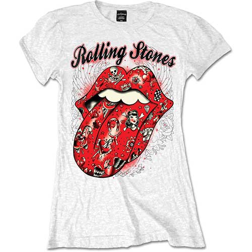 The Rolling Stones Ladies T-Shirt: Tattoo Flash T-Shirt