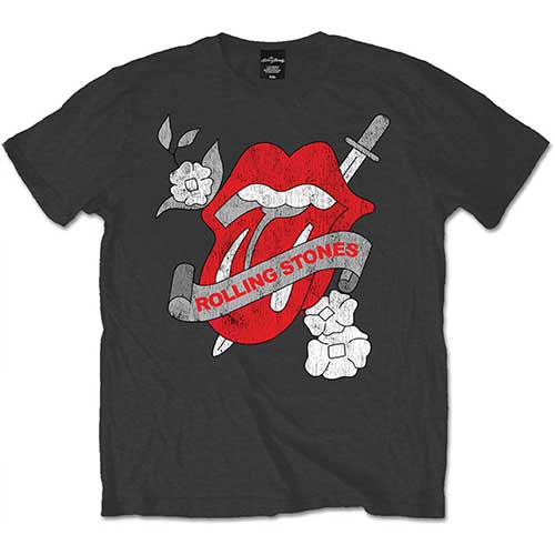 The Rolling Stones Unisex T-Shirt: Vintage Tattoo T-Shirt