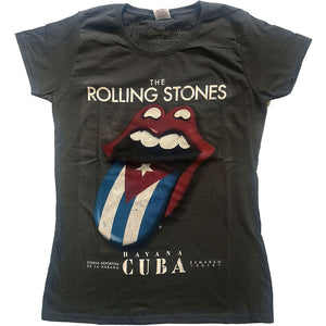 The Rolling Stones Ladies Tee: Havana Cuba T-Shirt