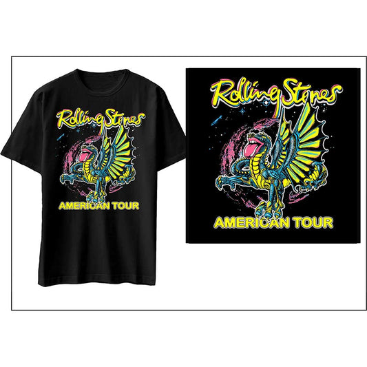 The Rolling Stones Unisex T-Shirt: American Tour Dragon T-Shirt