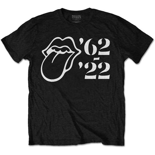 The Rolling Stones Unisex T-Shirt: Sixty Outline '62 - '22 T-Shirt