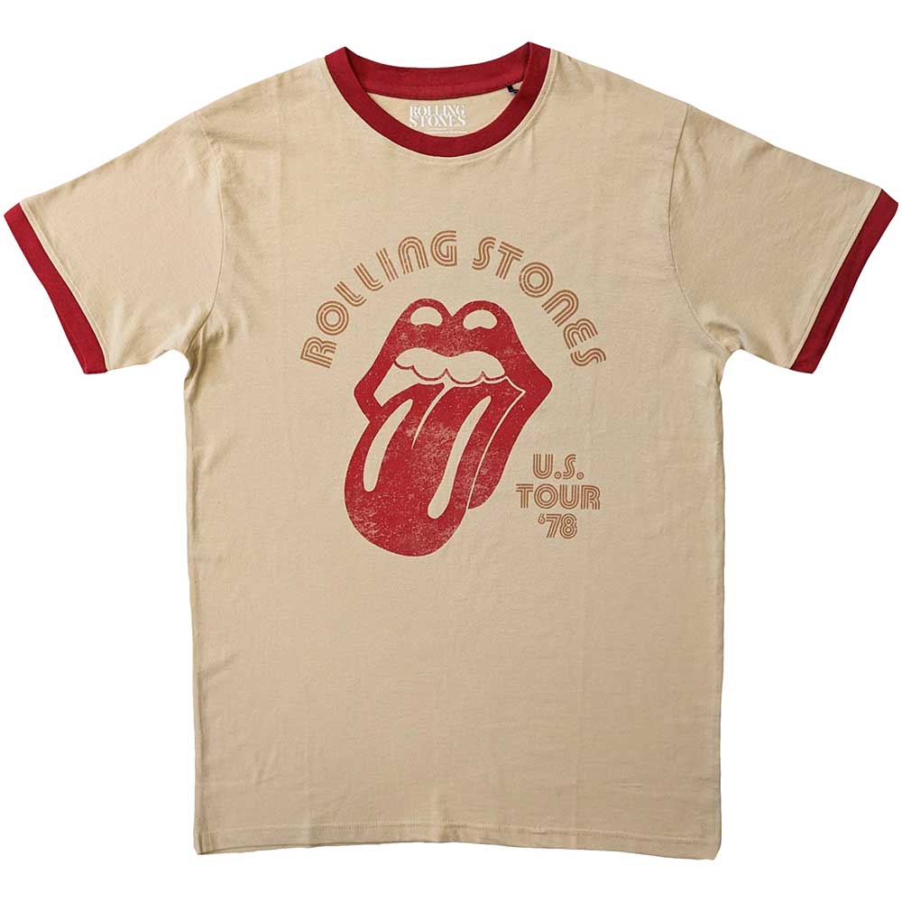 The Rolling Stones Unisex Ringer T-Shirt: US Tour '78 Ringer T-Shirt