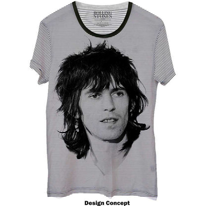 The Rolling Stones Unisex T-Shirt: Keith (Striped) T-Shirt