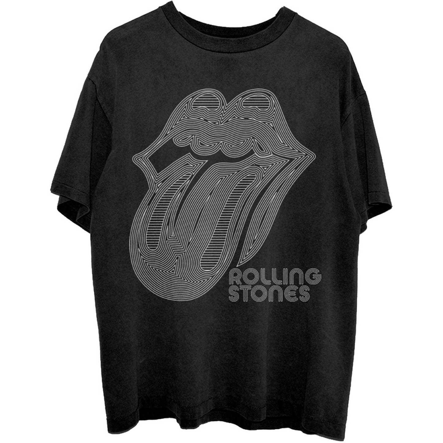 Een foto van een T-Shirt van The Rolling Stones.