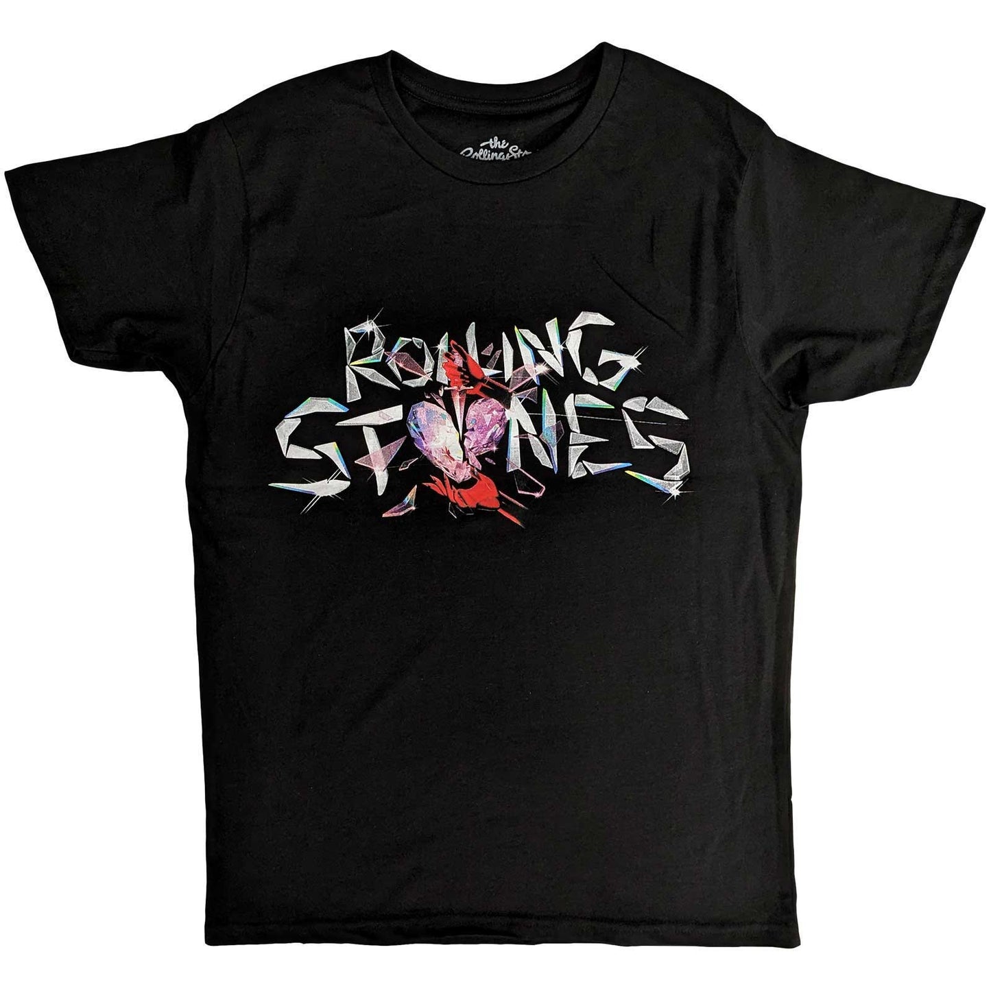 Een foto van een T-Shirt van The Rolling Stones.