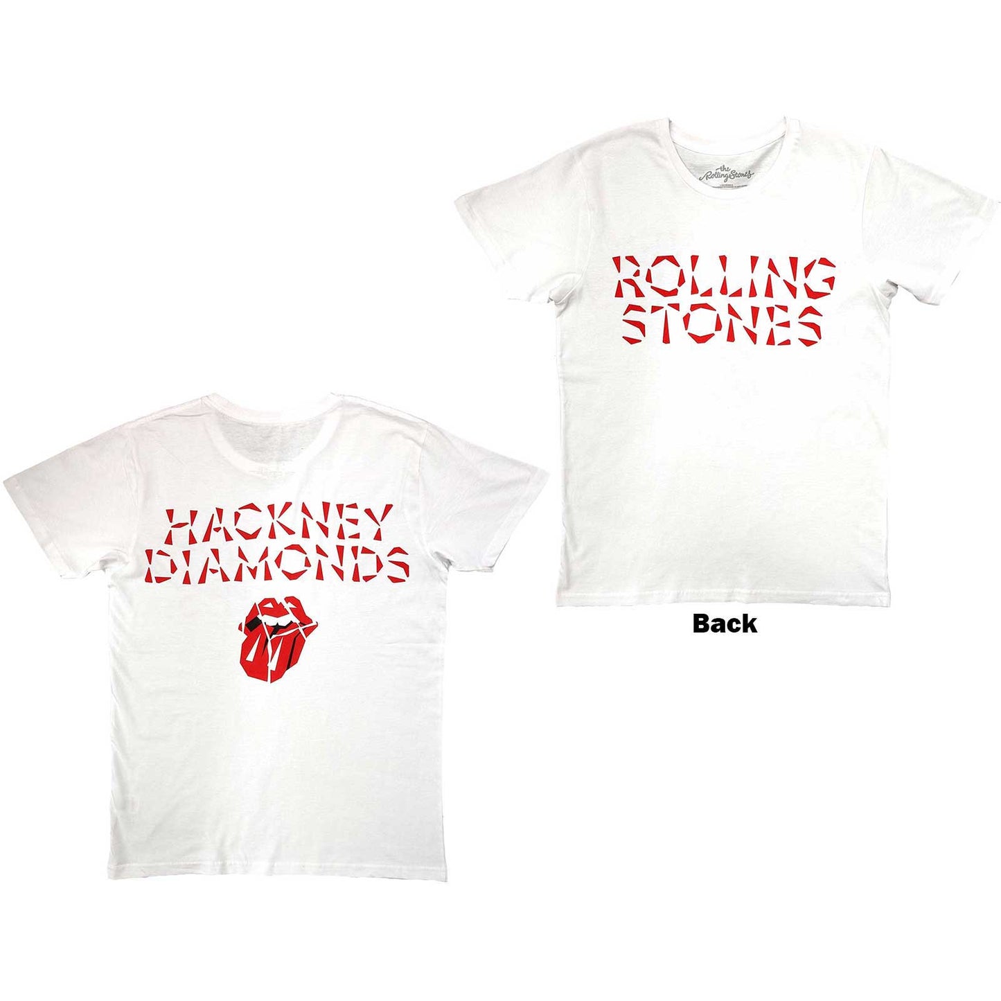 Een foto van een T-Shirt van The Rolling Stones.