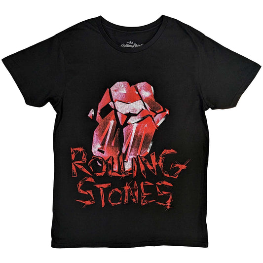 Een foto van een T-Shirt van The Rolling Stones.