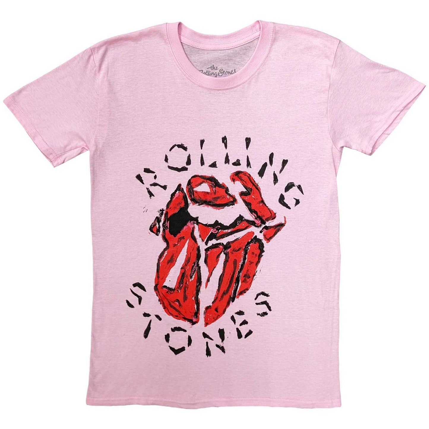 Een foto van een T-Shirt van The Rolling Stones.