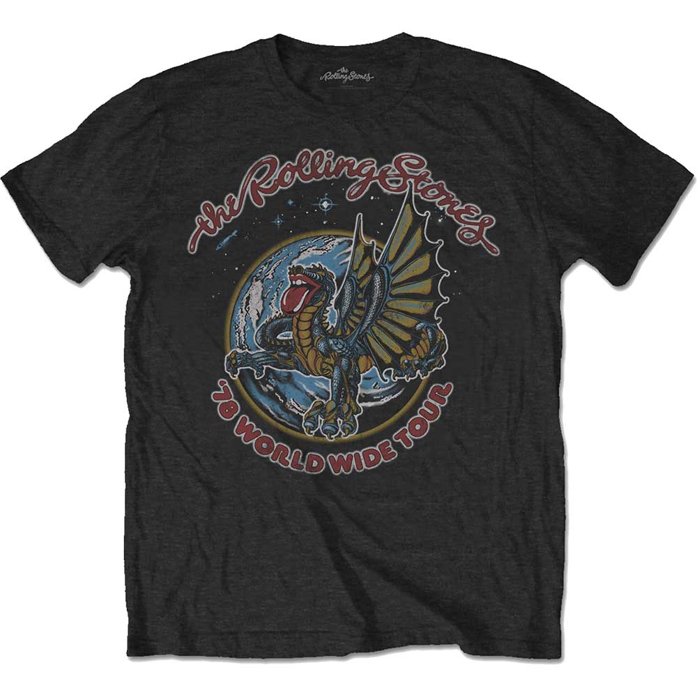 The Rolling Stones Unisex T-Shirt: Dragon '78 (Back Print) T-Shirt