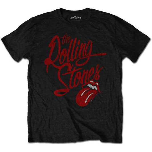 The Rolling Stones Unisex T-Shirt: Script Logo (Soft Hand Inks) T-Shirt