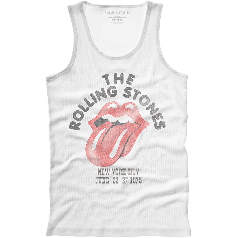 The Rolling Stones Unisex Vest T-Shirt: NYC '75 Vest T-Shirt