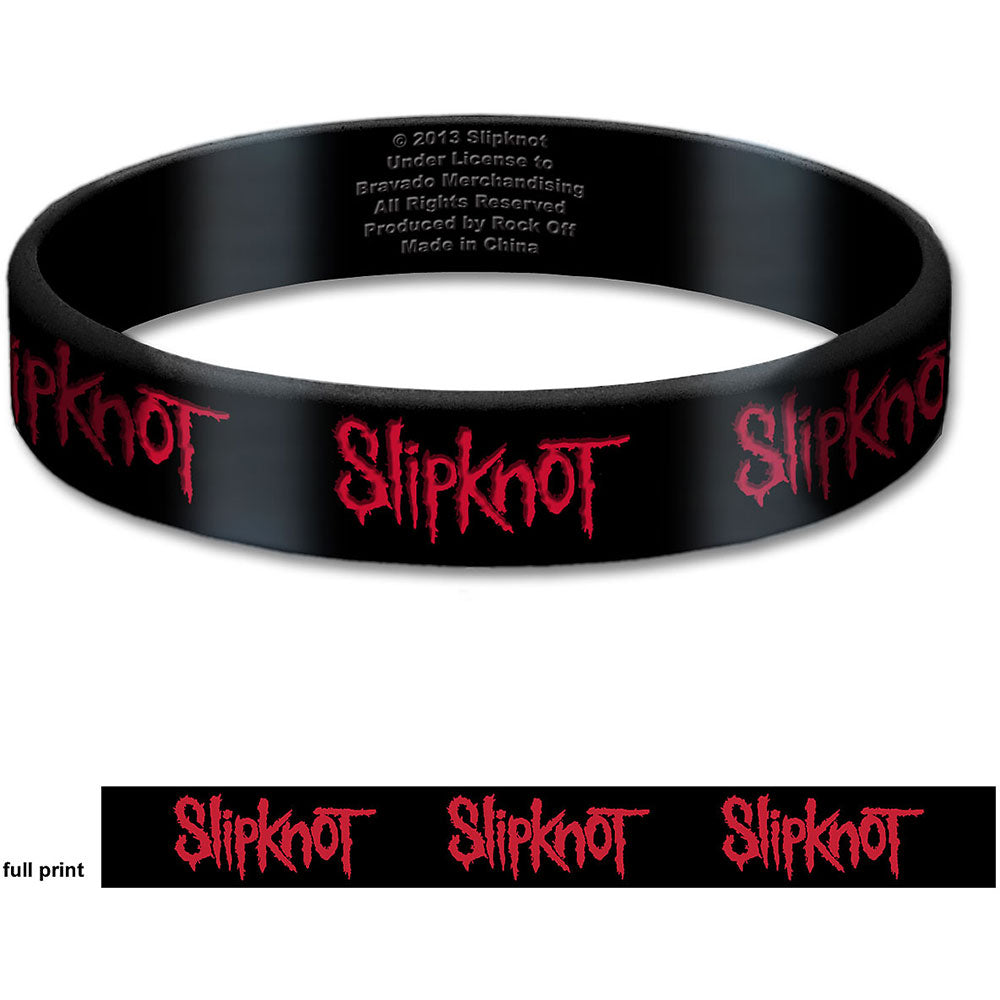 Slipknot Gummy Wristband: Logo Polsband