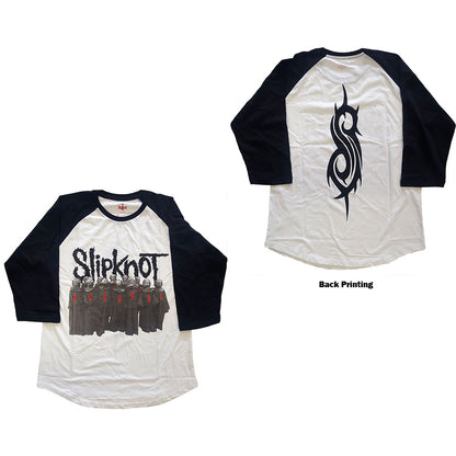 Slipknot Unisex Raglan T-Shirt: Choir (Back Print) Raglan T-Shirt