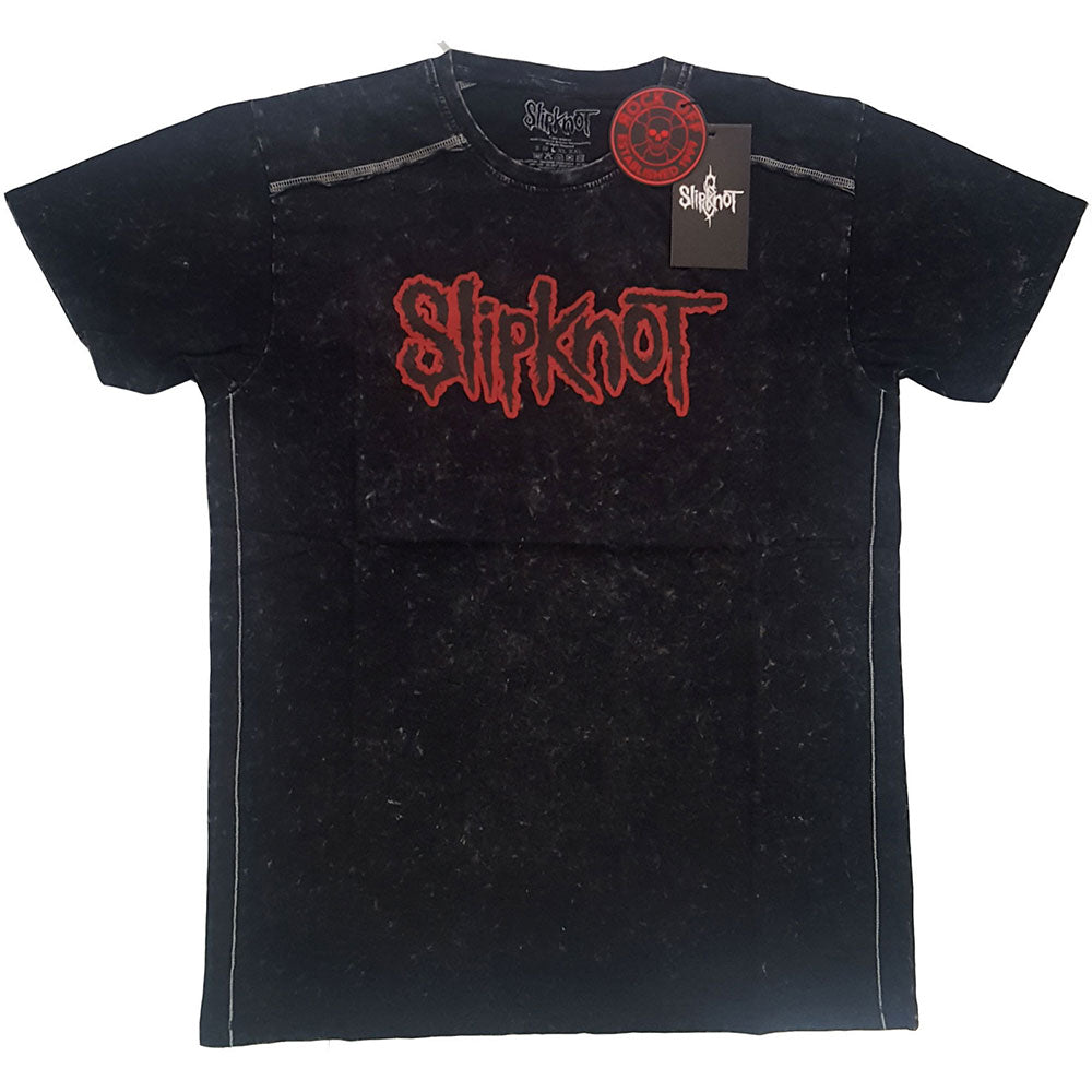 Slipknot Unisex T-Shirt: Logo (Wash Collection & Back Print) T-Shirt