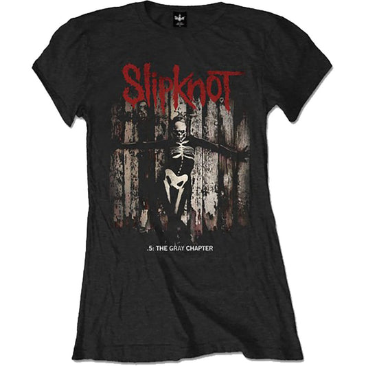 Slipknot Ladies T-Shirt: .5: The Gray Chapter Album T-Shirt