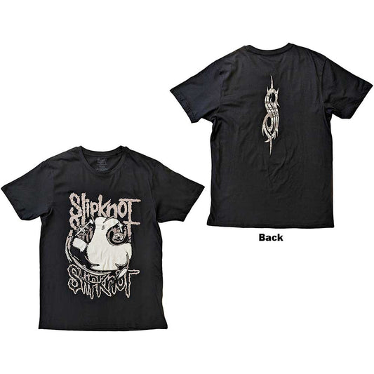 Slipknot Unisex T-Shirt: Maggot (Back Print) T-Shirt