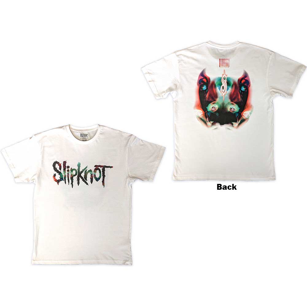 Slipknot Unisex T-Shirt: Adderall Faceback (Back Print) T-Shirt