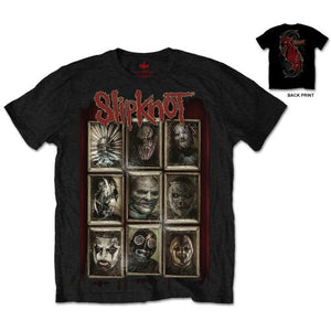 Slipknot Unisex T-Shirt: New Masks (Back Print) T-Shirt