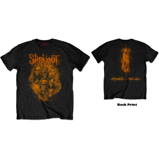 Slipknot Unisex T-Shirt: WANYK Orange (Back Print) T-Shirt