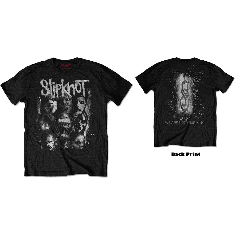 Slipknot Unisex T-Shirt: WANYK White Splatter (Back Print) T-Shirt