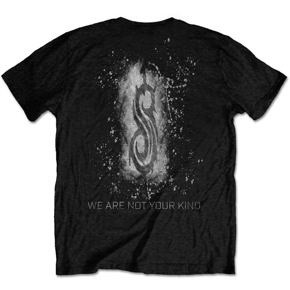 Slipknot Unisex T-Shirt: WANYK White Splatter (Back Print) T-Shirt